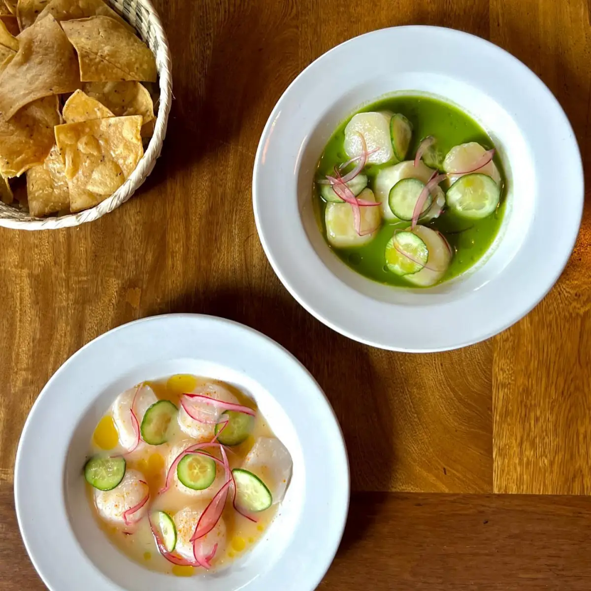 Tuna tostadas at Contramar