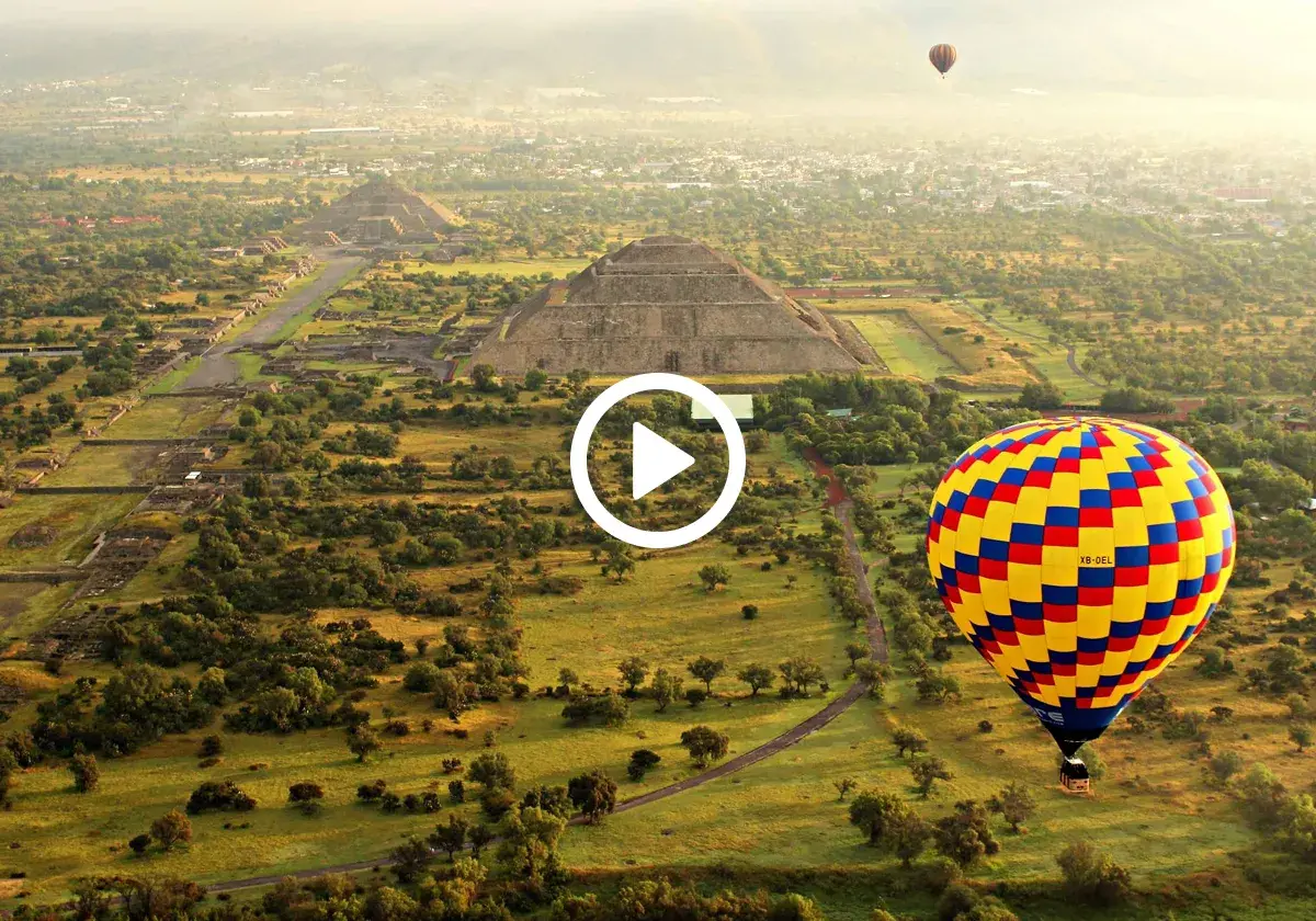 Teotihuacan Hot Air Balloon Private Experience